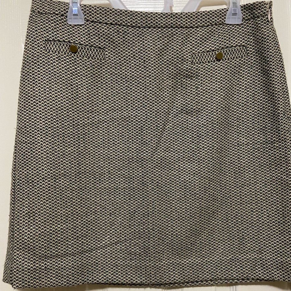 LOFT tan/brown business casual skirt